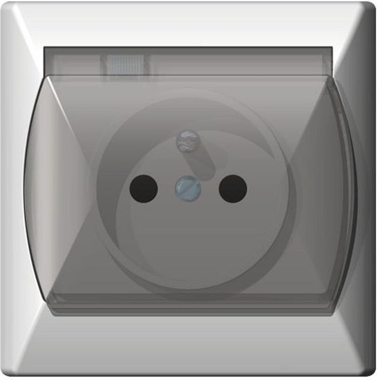 Picture of Ospel Gniazdo Akcent hermetyczne z uziemieniem brzowe (GPH-1AZ/24/d)