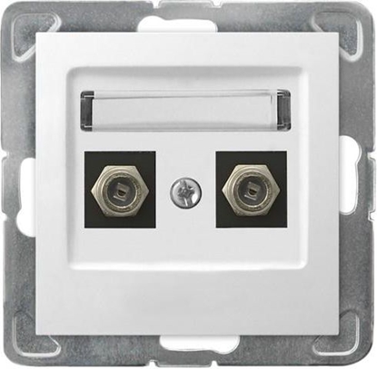 Attēls no Ospel Gniazdo antenowe Impresja podwójne typu F biae (GPA-2YF/m/00)