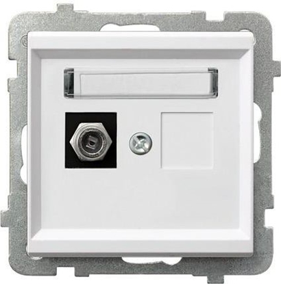 Attēls no Ospel Gniazdo antenowe Sonata typu F pojedyncze (GPA-1RF/m/00)