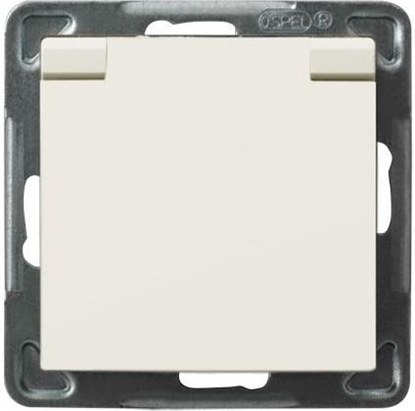 Picture of Ospel Gniazdo bryzgoszczelne z uziemieniem IP-44 z przesonami torów prdowych z wieczkiem ecru (GPH-1GZP/m/27/w)