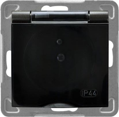 Picture of Ospel Gniazdo Impresja bryzgoszczelne z uziemieniem antracyt (GPH-1YZ/m/50/d)