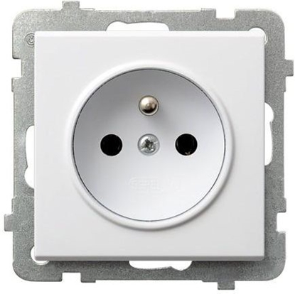 Attēls no Ospel Gniazdo Sonata pojedyncze z uziemieniem biae (GP-1RZ/m/00)