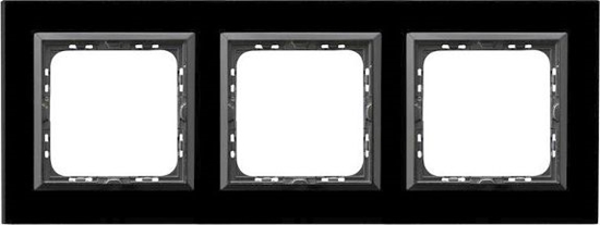 Picture of Ospel IMPRESJA Ramka potrójna czarne szko R-3YGC/32/25