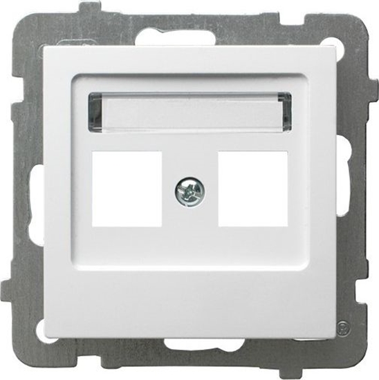 Изображение Ospel Obudowa gniazda teleinformatycznego podwójnego AS biaa (GPK-2G/p/00)