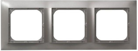 Изображение Ospel Ramka potrójna Impresja tytan (R-3Y/23)