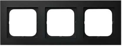 Изображение Ospel Ramka potrójna Sonata czarny metalik (R-3R/33)