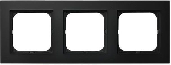 Изображение Ospel Ramka potrójna Sonata czarny metalik (R-3R/33)
