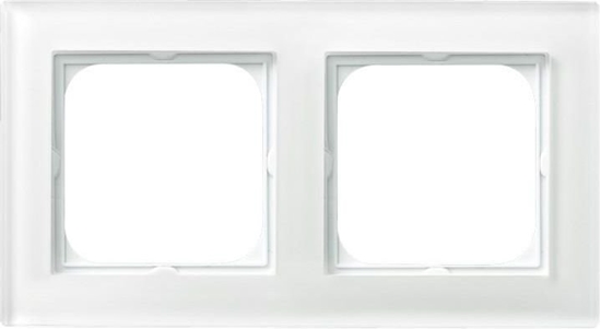 Изображение Ospel Ramka Sonata 2-krotna szklana biaa (R-2RG/31)