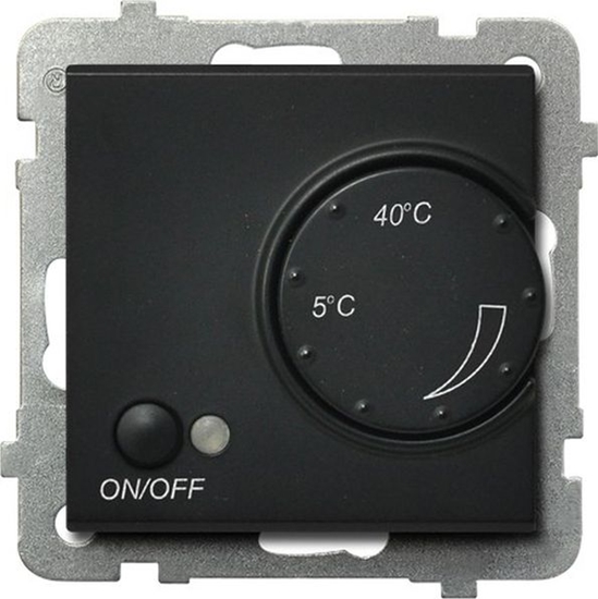 Picture of Ospel SONATA Regulator temperatury /czujnik napowietrzny/ czarny metalik RTP-1RN/m/33 - RTP-1RN/m/33