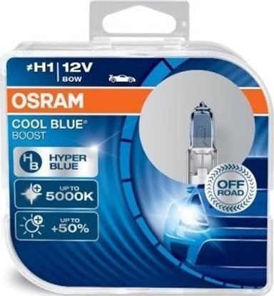 Attēls no Osram Automobilinės lemputės Osram Cool Blue Boost H1, 80W, 2 vnt.