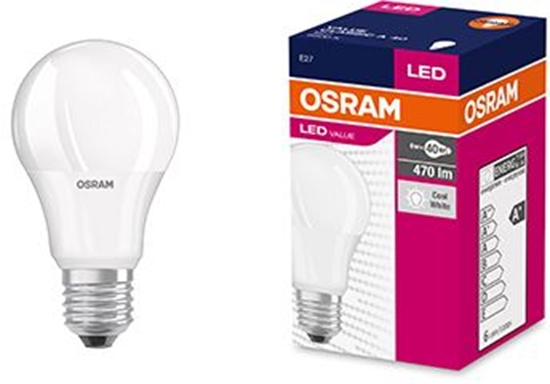 Picture of Osram LED VALUE CL A 40 6W/865 E27 FR (4052899971011)