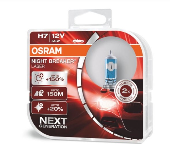 Picture of Osram arówka H7 Night Breaker Laser Next Generation PX26d 12V 55W 2szt