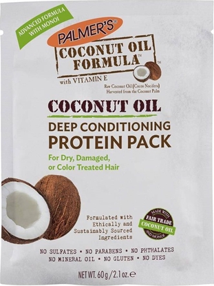 Изображение Palmer`s PALMER'S_Coconut Oil Formula Deep Conditioner Protein Pack kuracja proteinowa do włosów z olejkiem kokosowym 60g