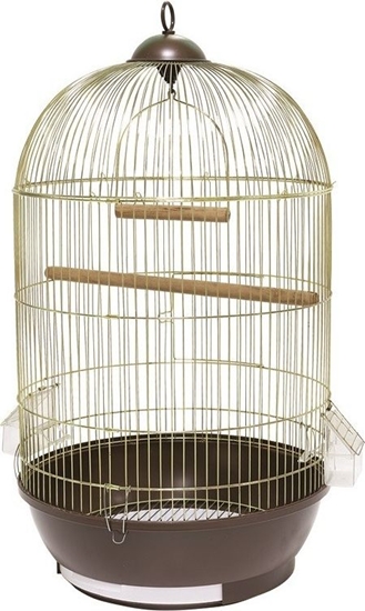 Изображение Panama Pet Klatka dla ptaków 40x40x70 cm zoto/brzowa