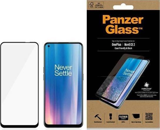 Picture of PanzerGlass PanzerGlass E2E Super+ OnePlus Nord CE 2 Case Friendly czarny/black