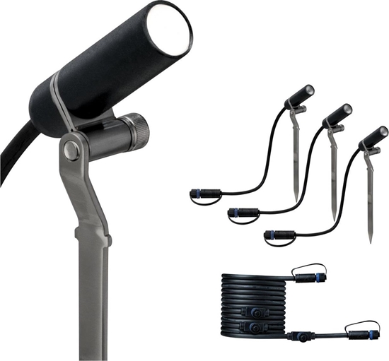 Picture of Paulmann Outdoor Plug & Shine Plantini zestaw do rozbudowy 3000K 3x2,5W