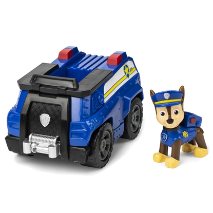 Изображение PAW Patrol , Chase’s Patrol Cruiser Vehicle with Collectible Figure, for Kids Aged 3 and Up