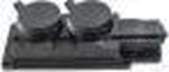 Picture of Pawbol Listwa /rozganik/ do przeduacza 2-gniazda z/u Schuko gumowe czarne IP44 D.3159/2-S