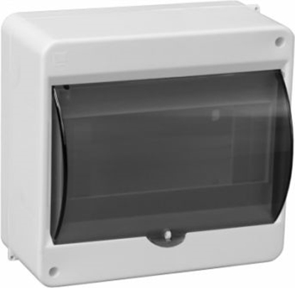 Attēls no Pawbol Rozdzielnica moduowa 1x8 natynkowa z szybk dymn IP30 S-8 (C.2069)