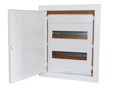 Attēls no Pawbol Rozdzielnica moduowa 2x12 podtynkowa z metalowymi drzwiami IP40 N+PE (C.1524)