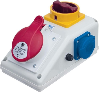 Attēls no Pawbol Rozdzielnica stacjonarna R-BOX KOMPAKT 1x16A/5P 1x250V, wy. L/P (B.165LP)