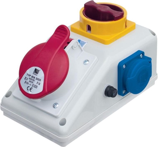 Picture of Pawbol Rozdzielnica stacjonarna R-BOX KOMPAKT 1x16A/5P 1x250V, wy. L/P (B.165LP)