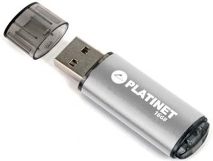 Изображение Platinet USB Flash Drive/Pen Drive 16GB, USB 2.0, Silver, USB version (most popular type), Blister