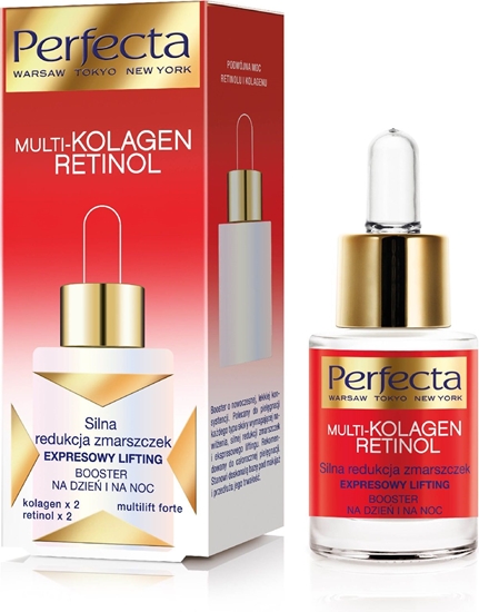 Изображение Perfecta Serum do twarzy Multi-Kolagen Retinol Booster redukujcy zmarszczki 15ml
