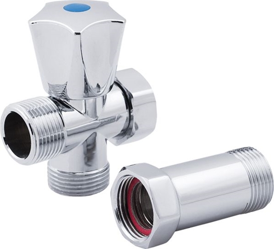 Picture of Perfexim Zawór ktowy z przeduk 3/4"x3/4"x3/4"  (02-014-0200-001)