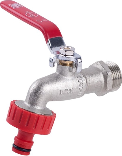 Picture of Perfexim Zawór kulowy czerpalny DN15 z dawikiem z szybkozczk do wa PHA-009/S (01-009-0150-001)