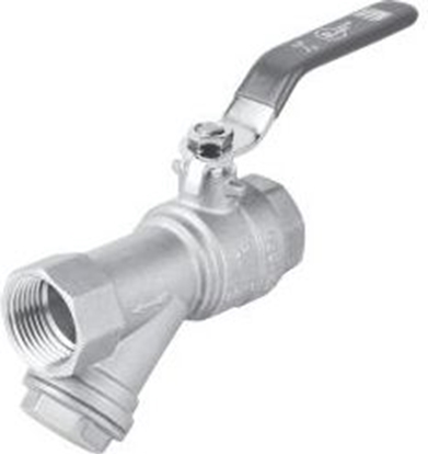 Picture of Perfexim Zawór kulowy wodny WW DN25 z filtrem typ ciki PHA-006 G1 WW PN30 DN25 (01-006-0250-000)