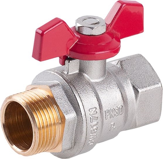 Picture of Perfexim Zawór kulowy wodny WZ DN25 motylek wzmocniony PHA-004 G1 (00-004-0250-000)