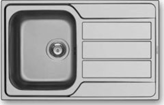 Picture of Zlewozmywak Pyramis  1-komorowy Athena z ociekaczem 79 x 50cm inox (100178701)