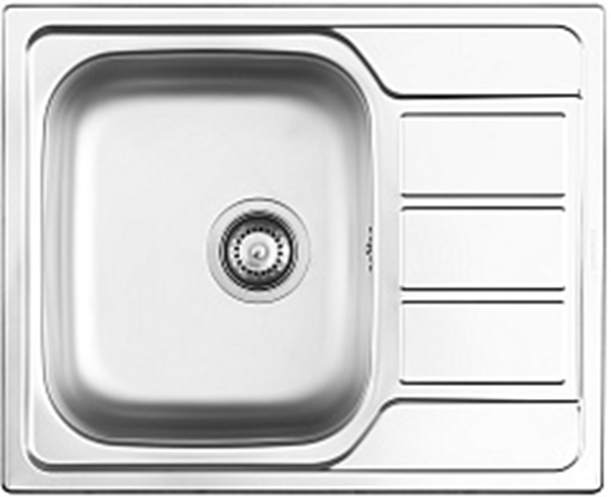 Picture of Zlewozmywak Pyramis  1-komorowy z ociekaczem Athena 62 x 50cm 1B 1D stal len (100187701)