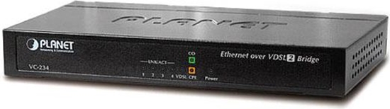 Изображение Planet VC-234 Konwerter VDSL2 1xRJ-11, 4xRJ-45, 30A