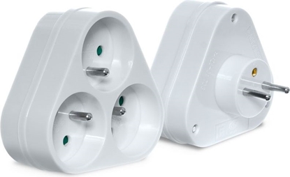 Attēls no Plastrol Rozganik wtyczkowy 3-gniazda z/u 16A R-36P (W-97740)