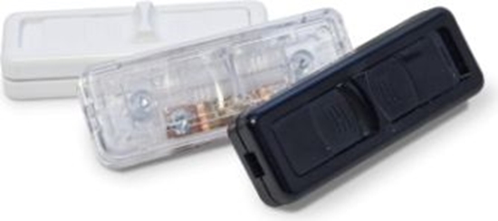 Picture of Plastrol Wycznik suwakowy przelotowy lub kocowy 1-torowy 2,5A/250V czarny WS-1P czarny (W-10029)