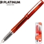 Attēls no Platinum Pióro wieczne Platinum Prefounte Vermilion Orange, F, w plastikowym opakowaniu, na blistrze, pomaraczowe