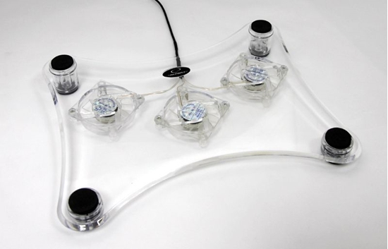 Picture of ESPERANZA Stand Cooling pod Notebook Levanter EA107  3 Fans Illuminated