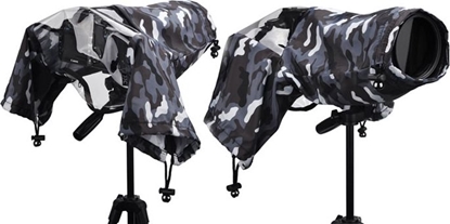 Изображение JJC Pokrowiec Przeciwdeszczowy Futera Kamufla Moro Do Fotografii Zwierzt