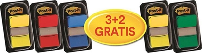 Изображение Post-it ZAKADKI INDEKSUJCE POST-IT® ZESTAW PROMO 3X50, 25,4X43,2MM +2X50 GRATIS