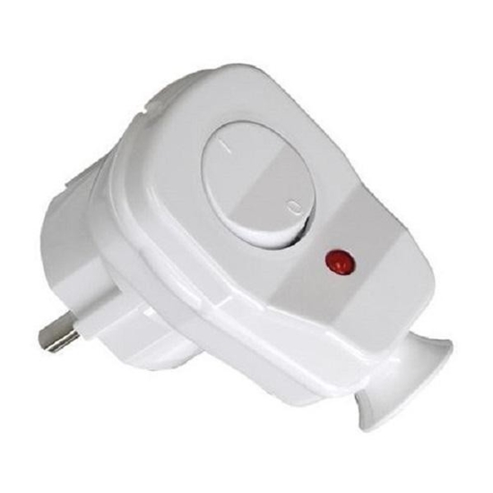 Picture of Powstaniec Wtyczka ktowa AWA-K z wycznikiem i diod 16A 2P+Z biaa (1131-231-000-213)