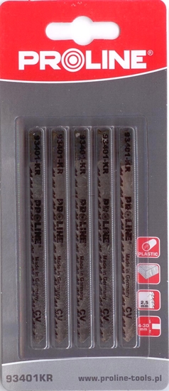 Изображение Pro-Line Brzeszczoty do wyrzynarki do drewna typ U 4-30mm 75mm 93401KR