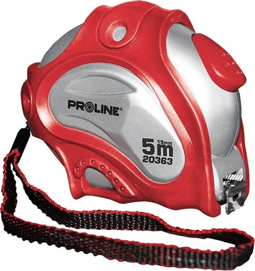 Изображение Pro-Line miara zwijana 5m x 19mm dwustronna, biaa, magnetyczna (20365)