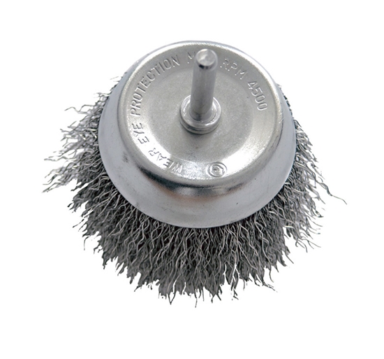 Picture of Pro-Line Szczotka doczoowa z drutu falowanego z trzpieniem 6mm Ø=80mm - 32408