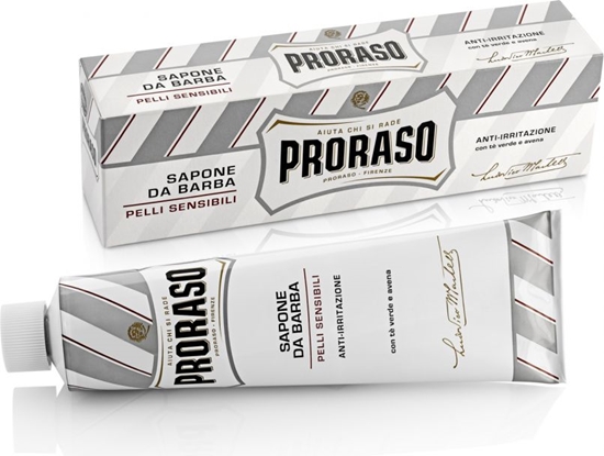 Изображение Proraso Proraso White Mydo do golenia w wygodnej tubce dedykowane skórze wraliwej 150 ml