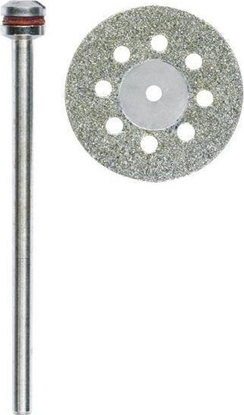 Attēls no Proxxon Diamond Cutting Disc MICROMOT 28844 – Ø 20 mm, with cooling holes + mandrel