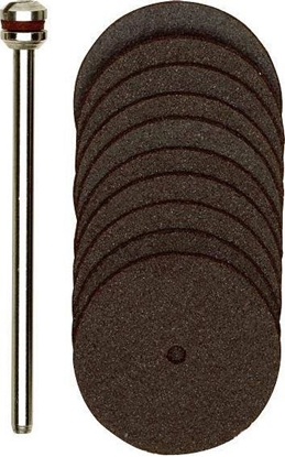 Изображение Proxxon Corundum Cutting Discs MICROMOT 28810 – 10 pcs, Ø 22 mm + mandrel