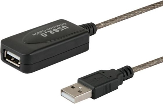 Изображение Kabel USB Savio USB-A - USB-A 10 m Czarny (SAVIO CL-130)