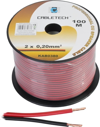 Picture of Przewód Cabletech Kabel głośnikowy 0,2mm czarno-czerwony